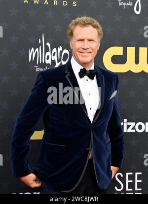 Los Angeles, United States. 14th Jan, 2024. Will Ferrell attends the 29th annual Critics' Choice Awards at the Barker Hanger in Santa Monica, California on Sunday, January 14, 2024. Photo by Jim Ruymen/UPI Credit: UPI/Alamy Live News Stock Photo