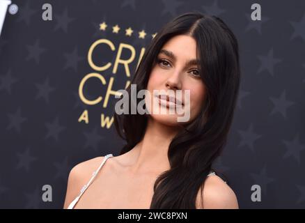 Camila Morrone arriving at the 29th annual Critics Choice Awards held at Barker Hanger on January 14, 2024 in Santa Monica, CA. © Lisa OConnor / AFF-USA.com Stock Photo