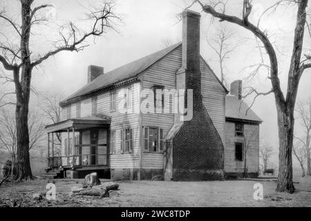 Viewmont, the tobacco plantation family estate where Southern Baptist missionary to China, Lottie Moon (1840-1912), grew up in the Charlottesville, Virginia, area in the mid 1800s. The home is pictured in 1937 and burned two years later. (USA) Stock Photo