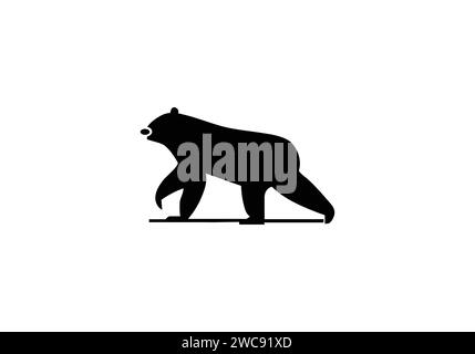 Cave Bear minimal style icon illustration design Stock Vector