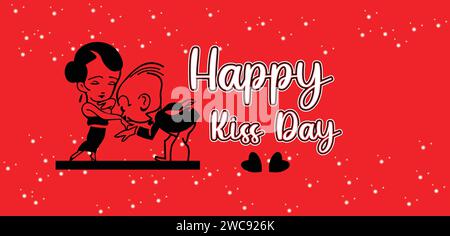 Happy Kiss Day wallpapers and backgrounds you can download and use on your smartphone, tablet, or computer. Stock Vector