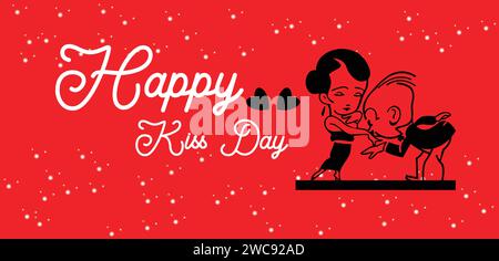 Happy Kiss Day wallpapers and backgrounds you can download and use on your smartphone, tablet, or computer. Stock Vector