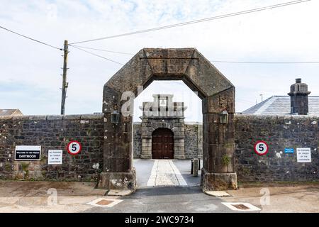 HM Dartmoor Prison in Princetown, Devon, a 19th century grade 2 listed building and operating category c prison,England,UK,2023 Stock Photo