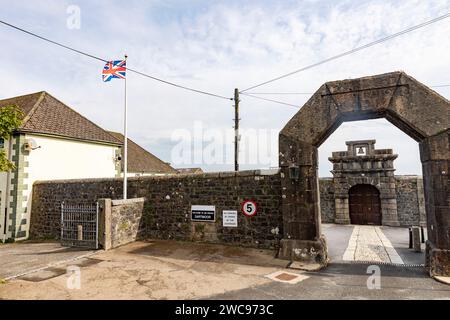 HM Dartmoor Prison in Princetown, Devon, a 19th century grade 2 listed building and operating category c prison,England,UK,2023 Stock Photo