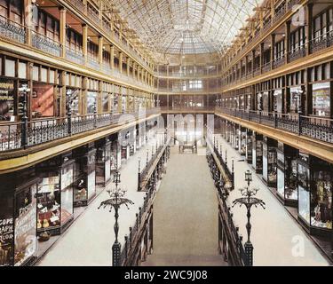 The Arcade, Cleveland, Cuyahoga County, Ohio 1901. Stock Photo