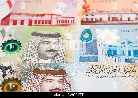 Bahraini money - dinar a business background Stock Photo