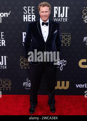 Santa Monica, United States. 14th Jan, 2024. SANTA MONICA, LOS ANGELES, CALIFORNIA, USA - JANUARY 14: Will Ferrell arrives at the 29th Annual Critics' Choice Awards held at The Barker Hangar on January 14, 2024 in Santa Monica, Los Angeles, California, United States. (Photo by Xavier Collin/Image Press Agency) Credit: Image Press Agency/Alamy Live News Stock Photo