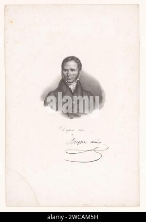 Portret van André Marie Jean Jacques Dupin, Anonymous, 1825 - 1842 print  Paris paper  historical persons Stock Photo