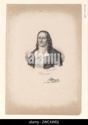 Portret van PierreGaspard Chaumette, anonymous, veuve Delpech (Naudet