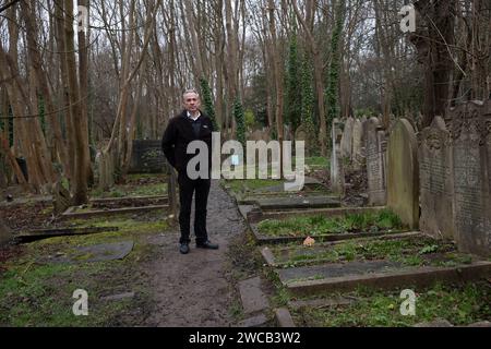 Ian Dungavell, CEO, Friends of Highgate Cemetery Trust, North London, as the graveyard secures £100,000 of National Lottery funding for renovations. Stock Photo