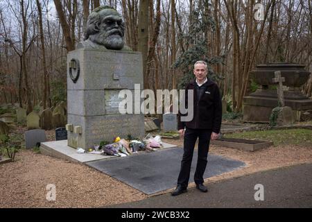 Ian Dungavell, CEO, Friends of Highgate Cemetery Trust, North London, as the graveyard secures £100,000 of National Lottery funding for renovations. Stock Photo