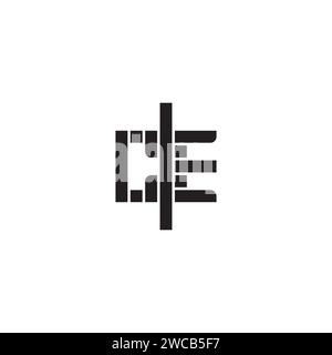 CE geometric bold concept in high quality professional design that will print well across any print media Stock Vector