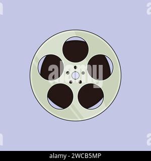 Cinema Movie Reel Vector Illustration Reel Picture Vector Icon Stock Vector