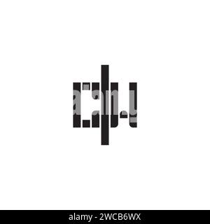 CW geometric bold concept in high quality professional design that will print well across any print media Stock Vector