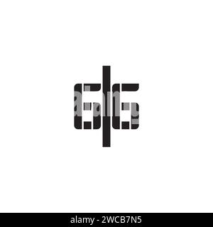 GG geometric bold concept in high quality professional design that will print well across any print media Stock Vector