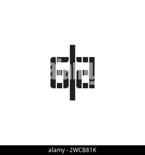 GA geometric bold concept in high quality professional design that will print well across any print media Stock Vector