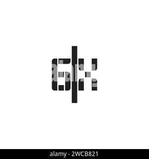 GX geometric bold concept in high quality professional design that will print well across any print media Stock Vector