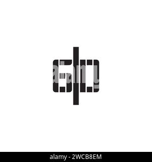 GD geometric bold concept in high quality professional design that will print well across any print media Stock Vector