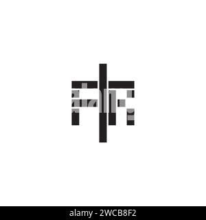 FR geometric bold concept in high quality professional design that will print well across any print media Stock Vector