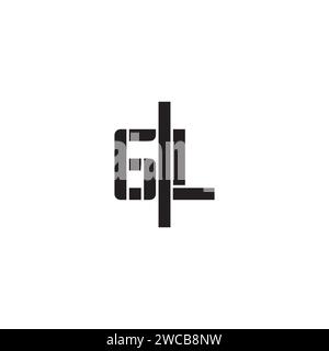 GL geometric bold concept in high quality professional design that will print well across any print media Stock Vector