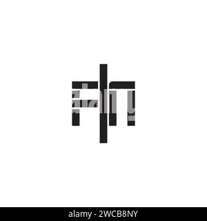 FN geometric bold concept in high quality professional design that will print well across any print media Stock Vector