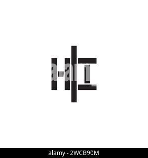 HI geometric bold concept in high quality professional design that will print well across any print media Stock Vector