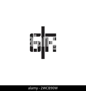 GR geometric bold concept in high quality professional design that will print well across any print media Stock Vector