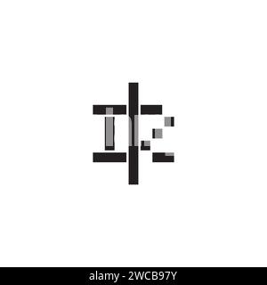 IZ geometric bold concept in high quality professional design that will print well across any print media Stock Vector
