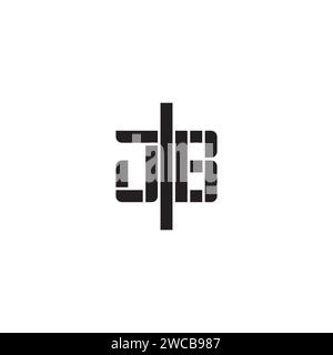 JB geometric bold concept in high quality professional design that will print well across any print media Stock Vector