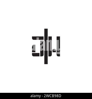JW geometric bold concept in high quality professional design that will print well across any print media Stock Vector