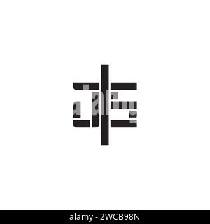 JS geometric bold concept in high quality professional design that will print well across any print media Stock Vector