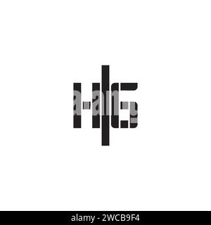 HG geometric bold concept in high quality professional design that will print well across any print media Stock Vector