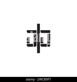 JJ geometric bold concept in high quality professional design that will print well across any print media Stock Vector