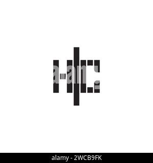HC geometric bold concept in high quality professional design that will print well across any print media Stock Vector