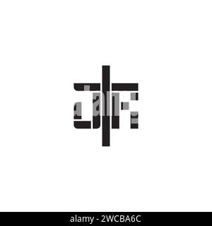 JR geometric bold concept in high quality professional design that will print well across any print media Stock Vector