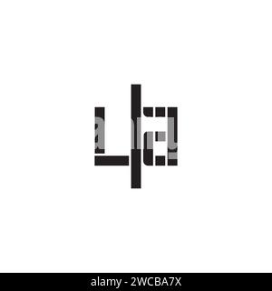 LA geometric bold concept in high quality professional design that will print well across any print media Stock Vector