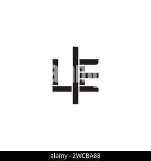 LE geometric bold concept in high quality professional design that will print well across any print media Stock Vector