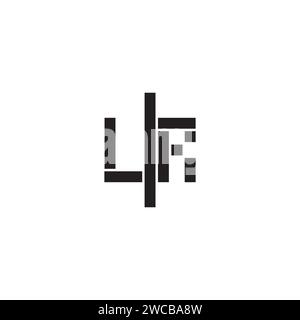 LR geometric bold concept in high quality professional design that will print well across any print media Stock Vector