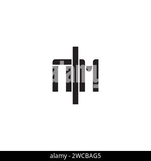 NM geometric bold concept in high quality professional design that will print well across any print media Stock Vector