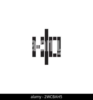 KO geometric bold concept in high quality professional design that will print well across any print media Stock Vector
