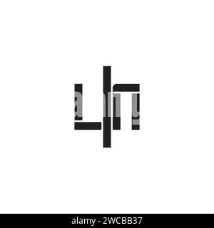 LN geometric bold concept in high quality professional design that will print well across any print media Stock Vector