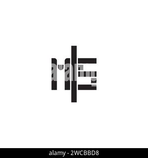 MS geometric bold concept in high quality professional design that will print well across any print media Stock Vector