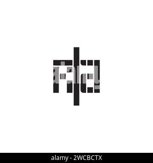 RA geometric bold concept in high quality professional design that will print well across any print media Stock Vector