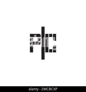 PC geometric bold concept in high quality professional design that will print well across any print media Stock Vector