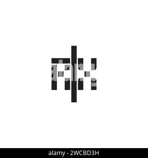 RX geometric bold concept in high quality professional design that will print well across any print media Stock Vector