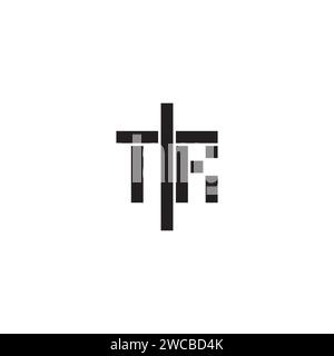 TR geometric bold concept in high quality professional design that will print well across any print media Stock Vector