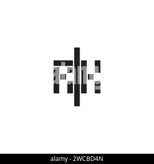 RK geometric bold concept in high quality professional design that will print well across any print media Stock Vector