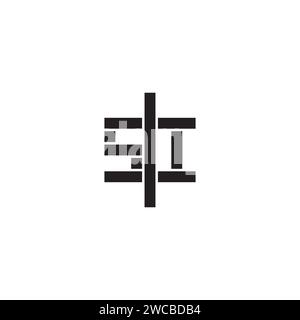 SI geometric bold concept in high quality professional design that will print well across any print media Stock Vector