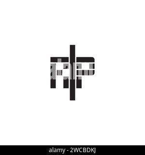 RP geometric bold concept in high quality professional design that will print well across any print media Stock Vector