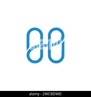 letter ae drop water symbol logo vector Stock Vector